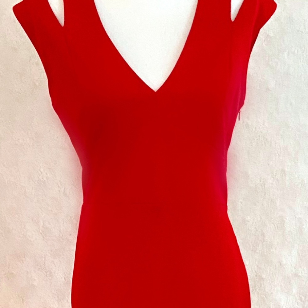 Allan B Schwartz Holiday Red Dress